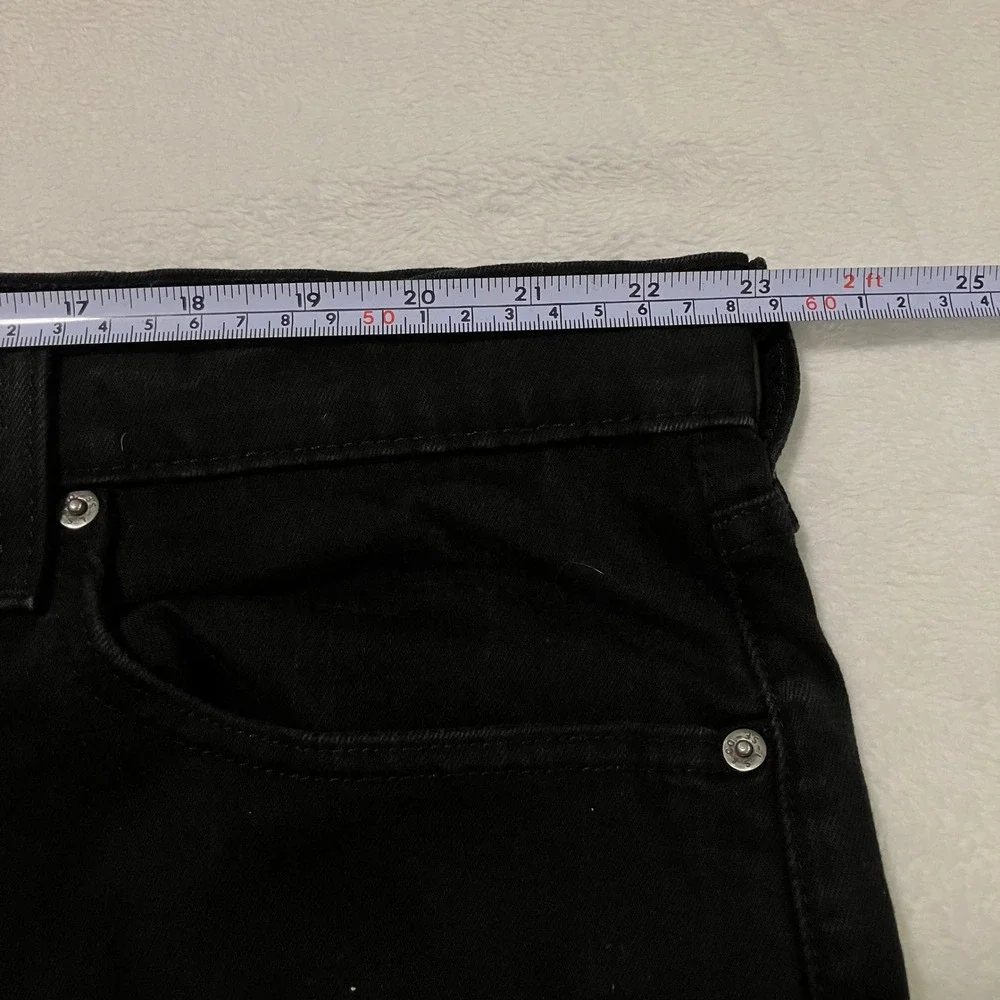 Levis 502 Regular Taper Jeans Men's Size 46x30 Black Denim Big & Tall
